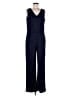 Antonio Melani Solid Blue Jumpsuit Size L - photo 1