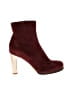 Céline Burgundy Ankle Boots Size EU 39 - photo 1