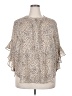 Vince Camuto 100% Polyester Tan Short Sleeve Blouse Size 2X - photo 1