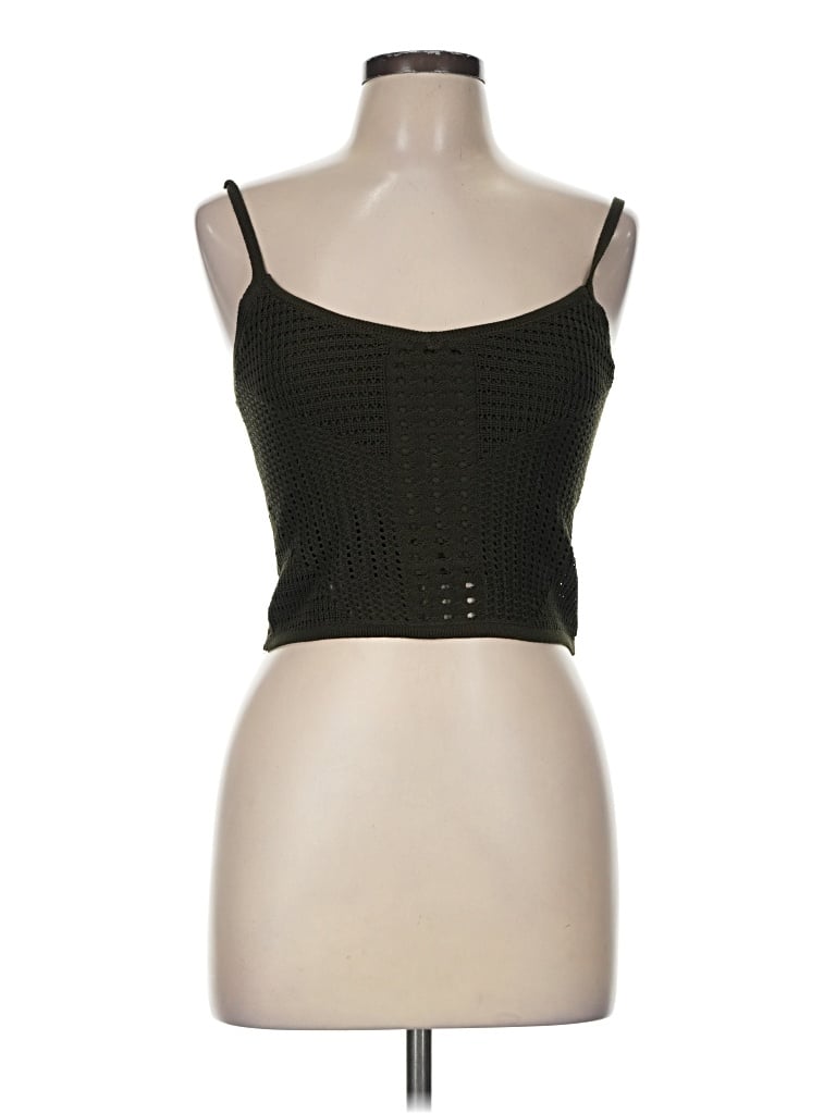 Rachel Zoe Tjx Sleeveless Top Black Square Neckline Tops