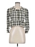 Assorted Brands Checkered-gingham Multi Color Green 3/4 Sleeve Blouse Size M - photo 1