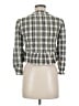 Assorted Brands Checkered-gingham Multi Color Green 3/4 Sleeve Blouse Size M - photo 2