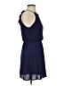 Blue Rain Solid Blue Cocktail Dress Size XXS - photo 4