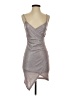 Akira Metallic Silver Cocktail Dress Size S - photo 1