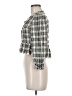Assorted Brands Checkered-gingham Multi Color Green 3/4 Sleeve Blouse Size M - photo 5