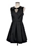 Sandro Solid Black Cocktail Dress Size Med (2) - photo 1