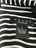 Grace 100% Polyester Stripes Black Long Sleeve Blouse Size S - photo 7