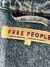 Free People 100% Cotton Blue Denim Jacket Size L - photo 6