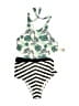 Cupshe 100% Polyester Print Green One Piece Swimsuit Size 4 - photo 1