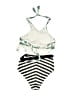 Cupshe 100% Polyester Print Green One Piece Swimsuit Size 4 - photo 2