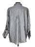 Velvet Heart Stripes Silver Long Sleeve Button-Down Shirt Size L - photo 2