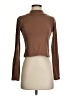 Unbranded 100% Polyester Brown Long Sleeve Turtleneck Size S - photo 1