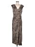 BCBGMAXAZRIA Animal Print Tan Casual Dress Size L - photo 1