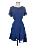 Lulus 100% Polyester Solid Blue Cocktail Dress Size S - photo 1