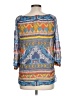 Hale Bob Blue 3/4 Sleeve Blouse Size L - photo 2