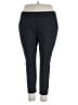 Timeless by Naeem Khan Solid Black Active Pants Size 2X - photo 1