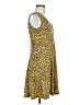 H&M Animal Print Yellow Cocktail Dress Size M - photo 4