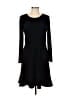 Ann Taylor Solid Black Casual Dress Size 10 - photo 1
