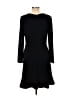 Ann Taylor Solid Black Casual Dress Size 10 - photo 2