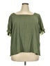 Shein Green Short Sleeve Blouse Size 2X - photo 1