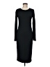 Leith Solid Black Casual Dress Size M - photo 1