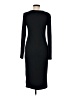 Leith Solid Black Casual Dress Size M - photo 2