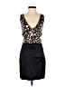Trac Animal Print Black Cocktail Dress Size XS (estimated) - photo 1