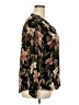 Well Worn 100% Viscose Floral Brown Long Sleeve Blouse Size XXL - photo 4