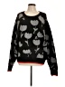 Scotch & Soda Hearts Black Pullover Sweater Size Lg (3) - photo 1