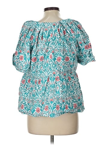 Crown & Ivy Short Sleeve Blouse (view 2)