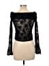 DAZY Black Long Sleeve Top Size L - photo 2