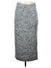 Leith Solid Gray Casual Skirt Size S - photo 1
