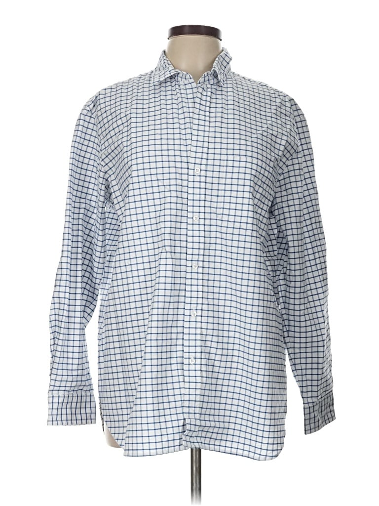Pre-owned Frank & Eileen Long Sleeve Button Down Shirt In Blue