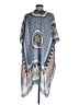 Woven Heart 100% Polyester Blue Kimono One size - photo 2