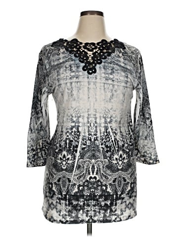 One World 3/4 Sleeve Blouse (view 1)