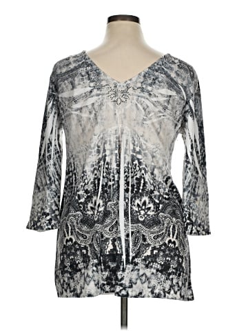 One World 3/4 Sleeve Blouse (view 2)