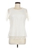 The Limited 100% Polyester Ivory Short Sleeve Top Size M - photo 1