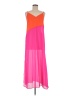 Unbranded Color Block Orange Casual Dress Size M (estimated) - photo 1