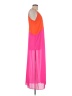 Unbranded Color Block Orange Casual Dress Size M (estimated) - photo 4