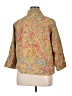 Coldwater Creek 100% Cotton Floral Gold Jacket Size 1X - photo 2
