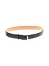 Assorted Brands 100% Leather Black Blue Leather Belt Size M - photo 1