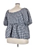 Terra & Sky Blue Short Sleeve Blouse Size 4X - photo 2