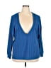 Shein 100% Polyester Blue Cardigan Size L - photo 1