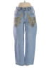 Le Superbe 100% Cotton Paisley Blue Jeans Size 24 waist - photo 1