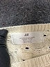 H&M 100% Cotton Ivory Pullover Sweater Size 8 - 10 - photo 3