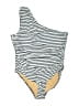 J.Crew Stripes Ivory Swimsuit Top Size 20 - photo 1