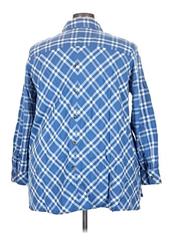 Foxcroft 3/4 Sleeve Button-Down Shirt (view 2)