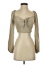 Altar'd State Tan Long Sleeve Blouse Size S - photo 1