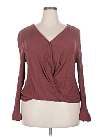 a.n.a. A New Approach Long Sleeve Henley (view 1)