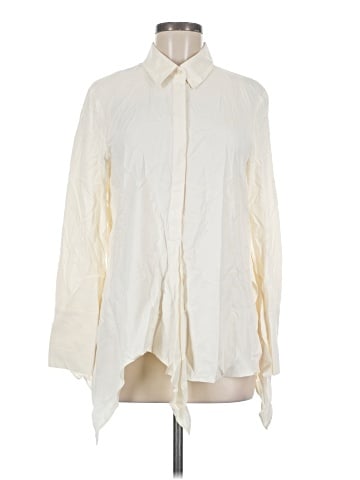 J. McLaughlin Long Sleeve Silk Top (view 1)